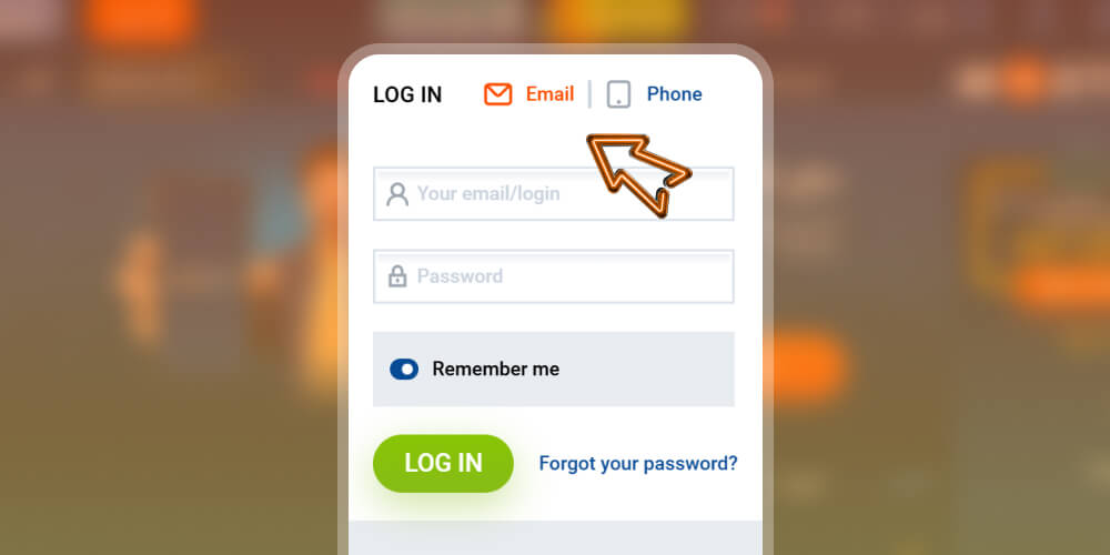 choose a login method