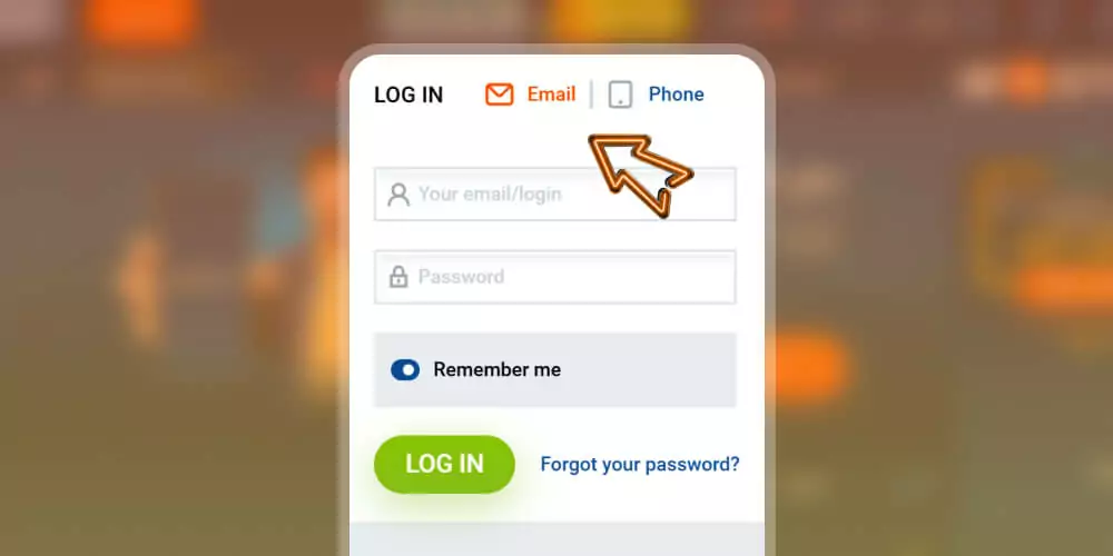 choose a login method