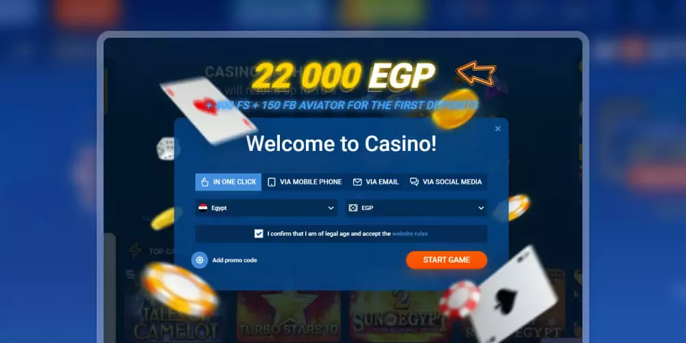 select a welcome bonus